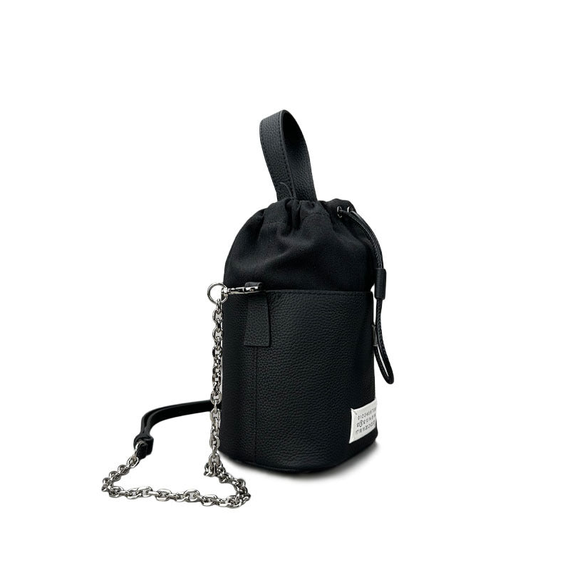 Women's Rich Chain One Drawstring First Layer Cowhide Bags