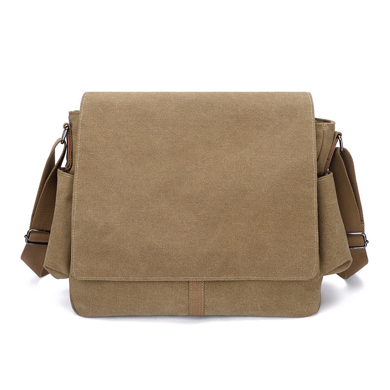 Men's People Retro Large Capacity Practical Red Star Shoulder Bags