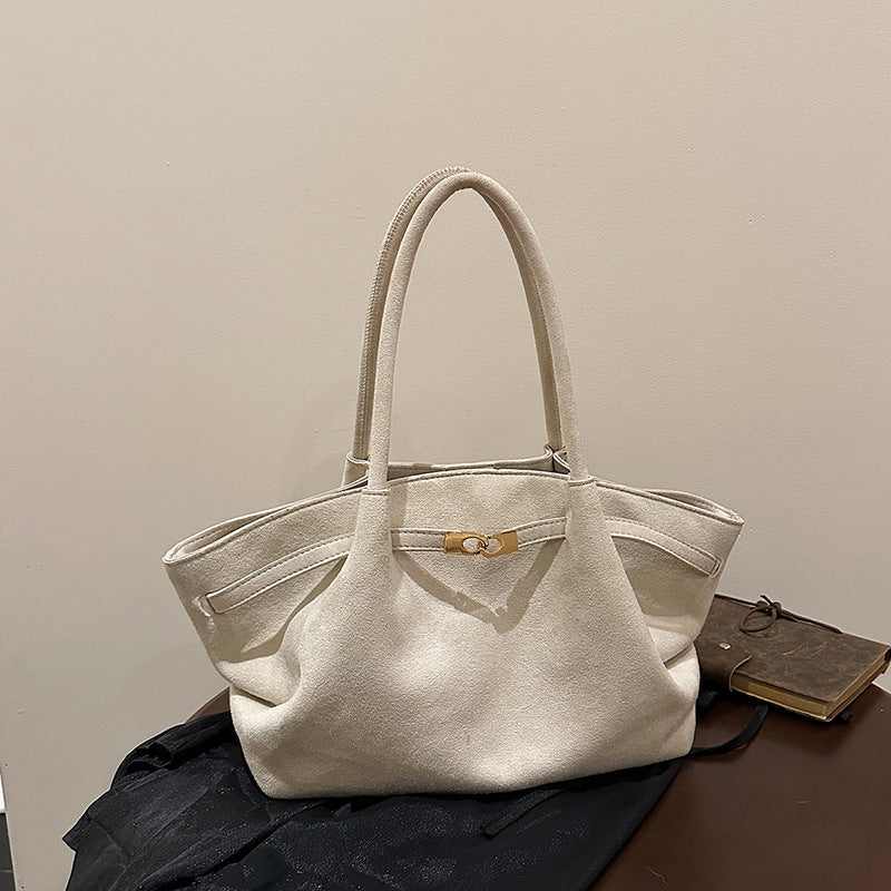 Large Capacity Commuter Suede Tide Minority Single Simple Tote Bag