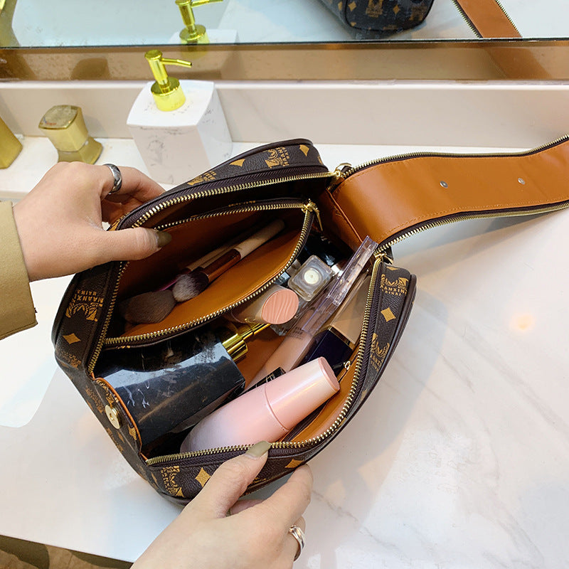 Printed Lettered Make-up Size Mother Portable Bags