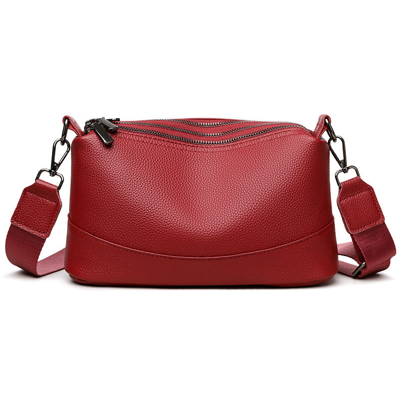 Women's Leather Fashionable Versatile Cowhide For Simple Shoulder Bags