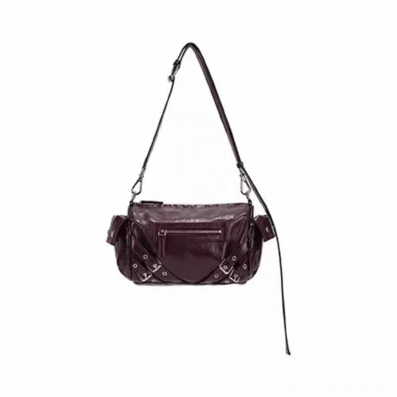Beautiful Design Fashion Rivet Commuter Motorcycle Women's Shoulder Bag