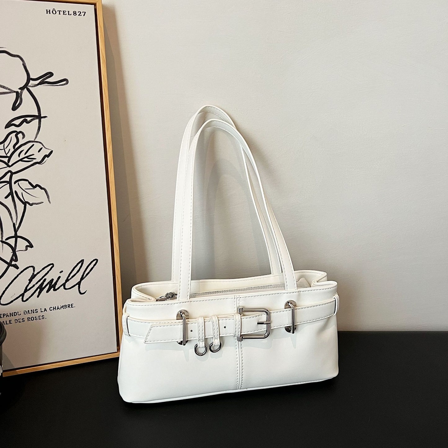 Korean Style Versatile Trendy Western Fashion Cool Large Handbags