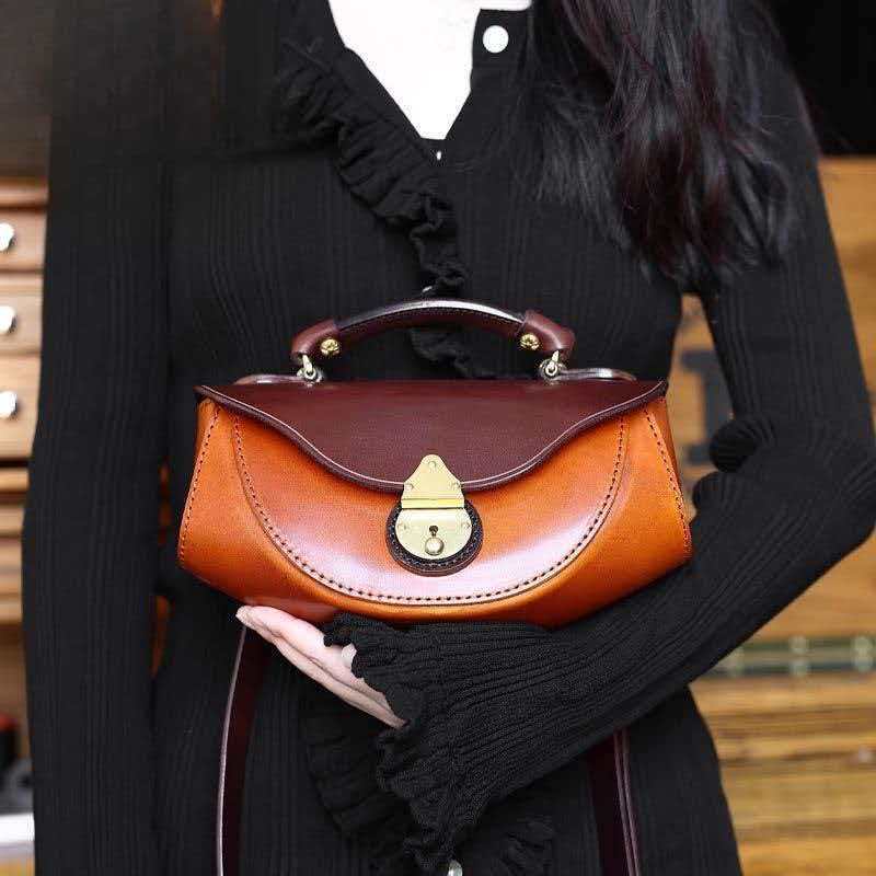 Trendy Retro Boat Smooth Minority Portable Women's Shoulder Bag