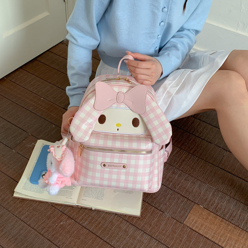 Korean Heart Bow Melody Female Sweet Women's Backpack
