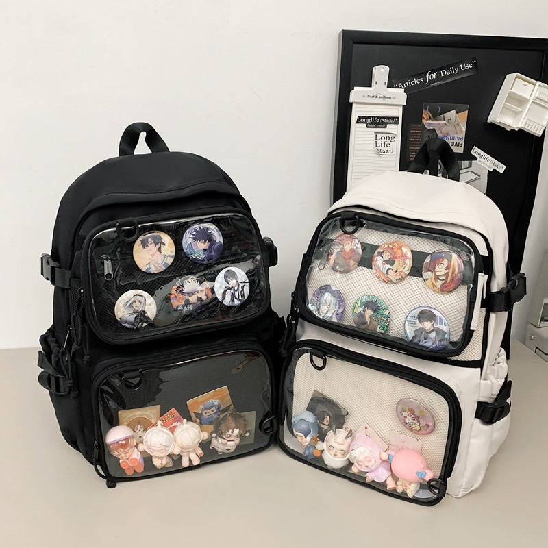Cartoon Two-dimensional Two-piece Detachable Pocket Large Bags