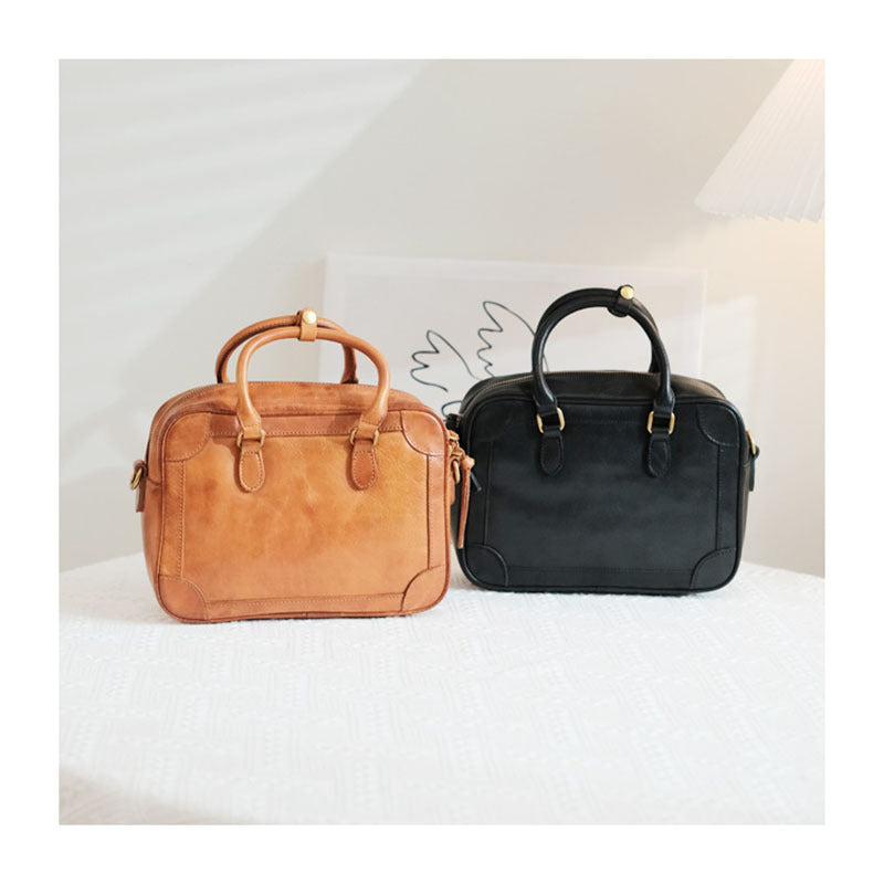 Women's Genuine Leather Retro Fashion Commuter Cowhide Women's Shoulder Bag