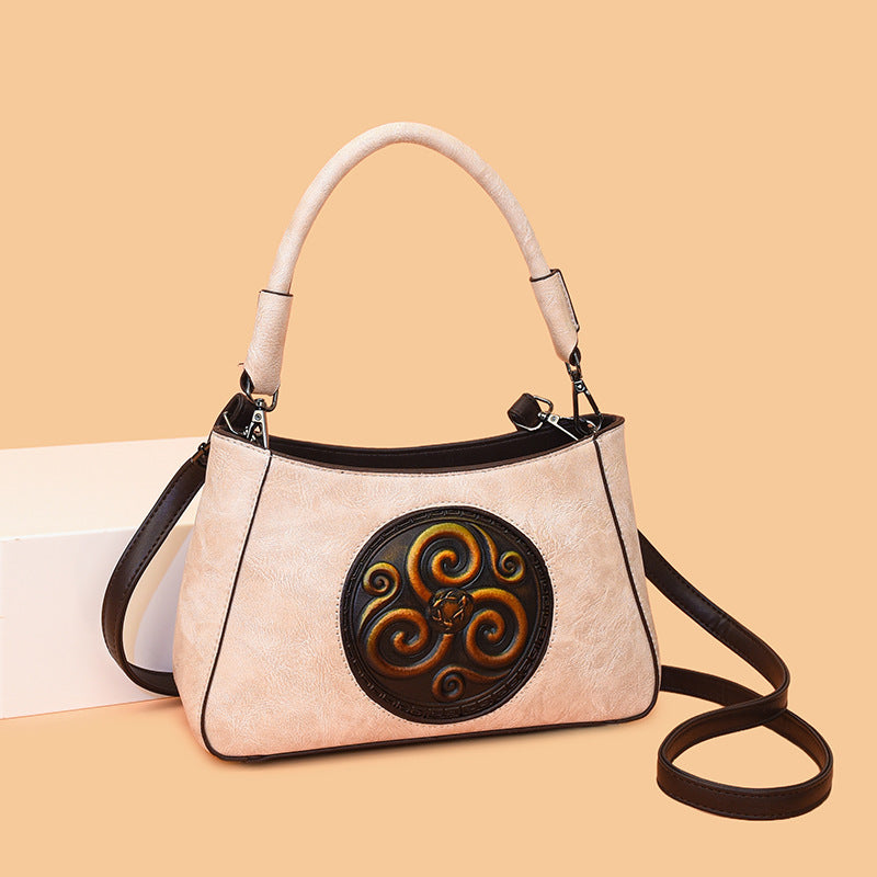 Comfortable Female Mother Retro Western Temperament Shoulder Bags
