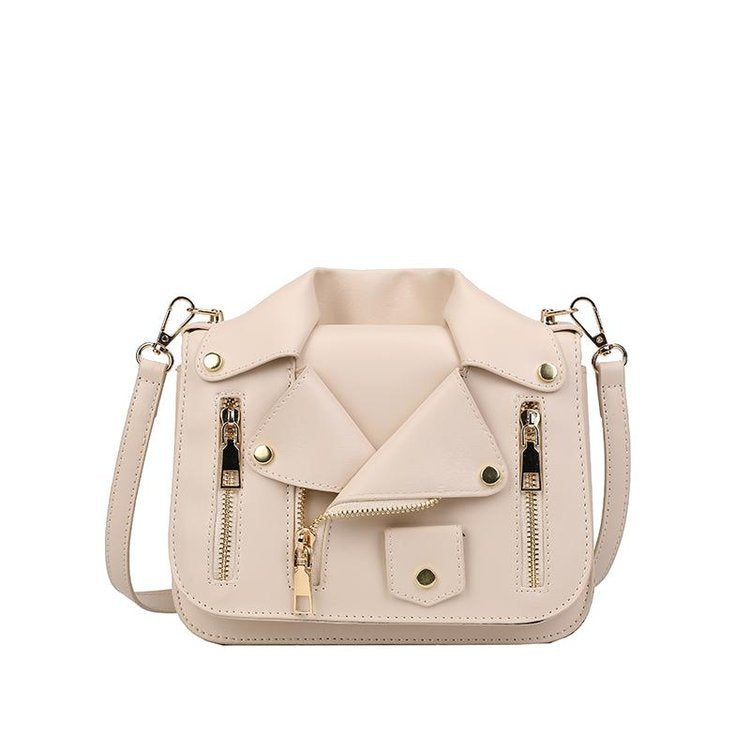 Women's Motorcycle Korean Style Personality Chain Jacket Clothes Women's Shoulder Bag