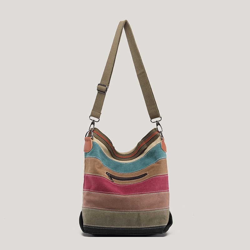 Canvas Large Capacity With For Commuting Women's Messenger Bag