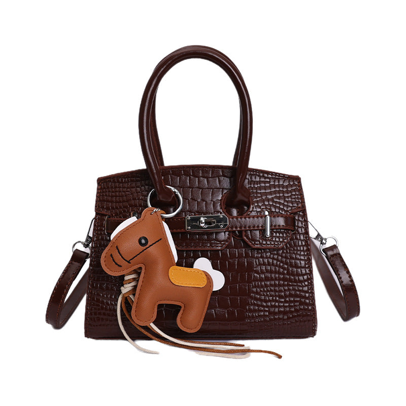 Women's Crocodile Pattern Platinum Fashionable Affordable Luxury Bags