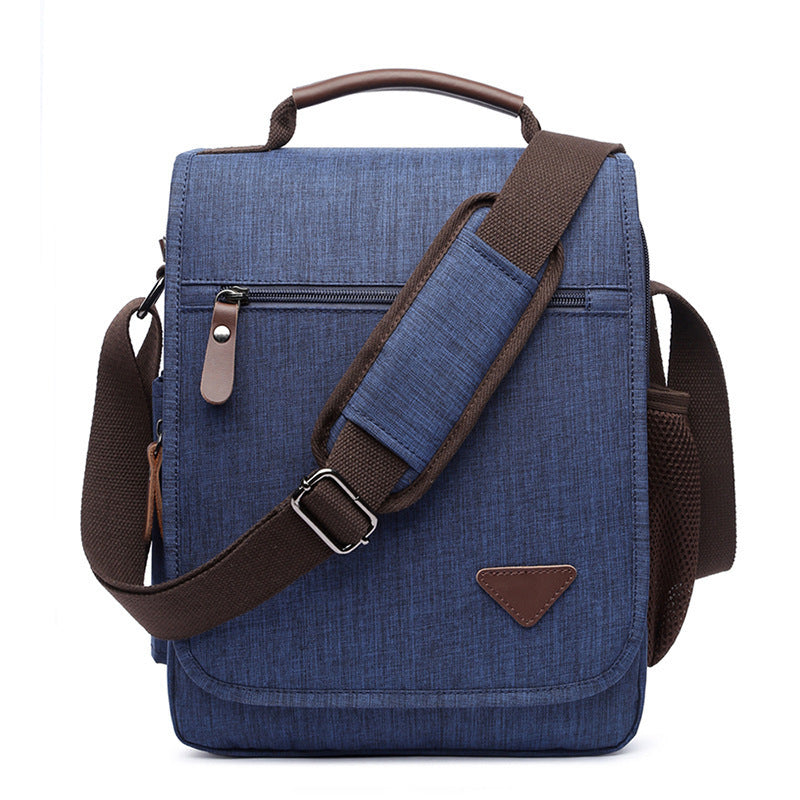 Men's Canvas Business Vintage Portable Waterproof Commuter Shoulder Bags