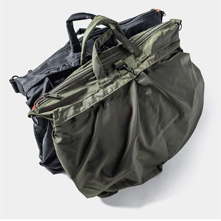 Men's Waiter Pilot Nylon Helmet Waterproof Men's Messenger Bag