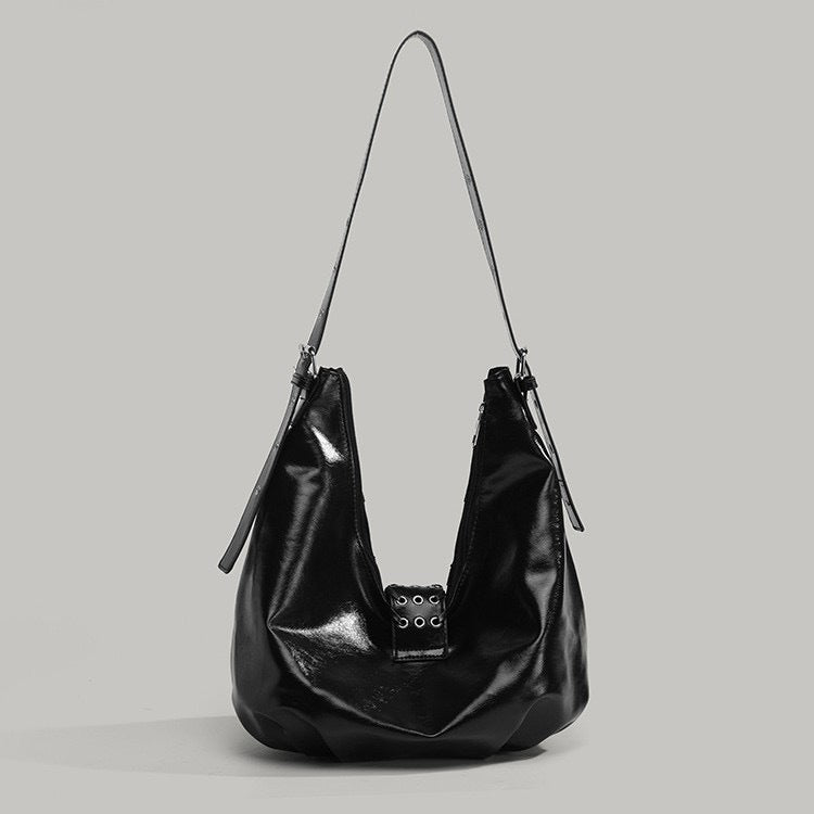 Leather Croissant Hot Fan Bike Packet Niche Lazy Simple Fashion Women's Shoulder Bag