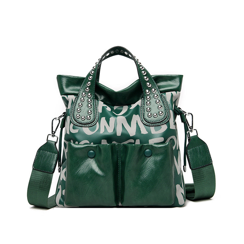 Popular Women's Letter Rhinestone Fashion Elegant Tote Bags