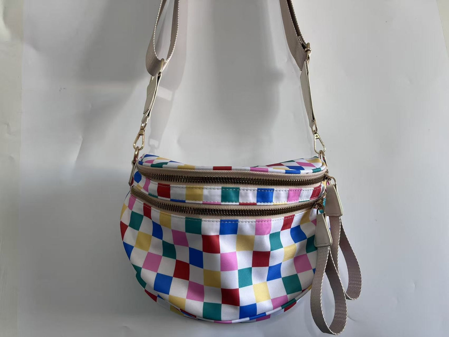 Women's Fashion Rhombus Large Plaid Capacity Shell Women's Messenger Bag