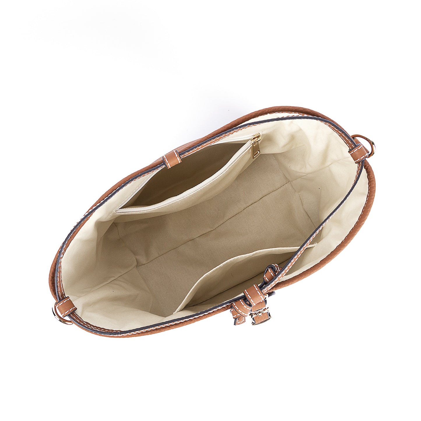 Women's Handmade Retro Cowhide Lychee Pattern Drawstring Bags