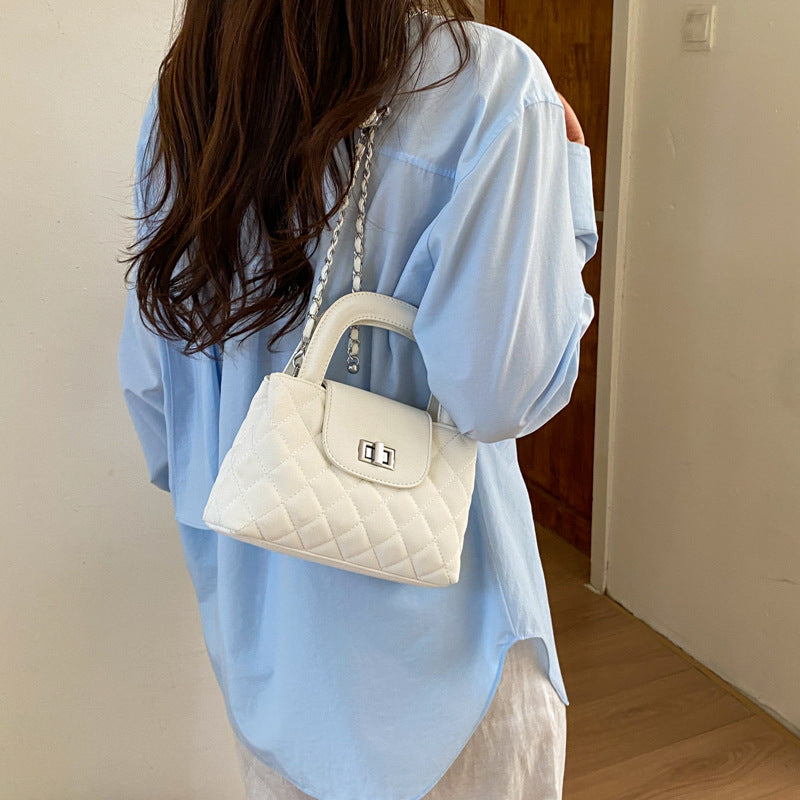 Women's Rhombus Chain Portable Exquisite Versatile Women's Messenger Bag