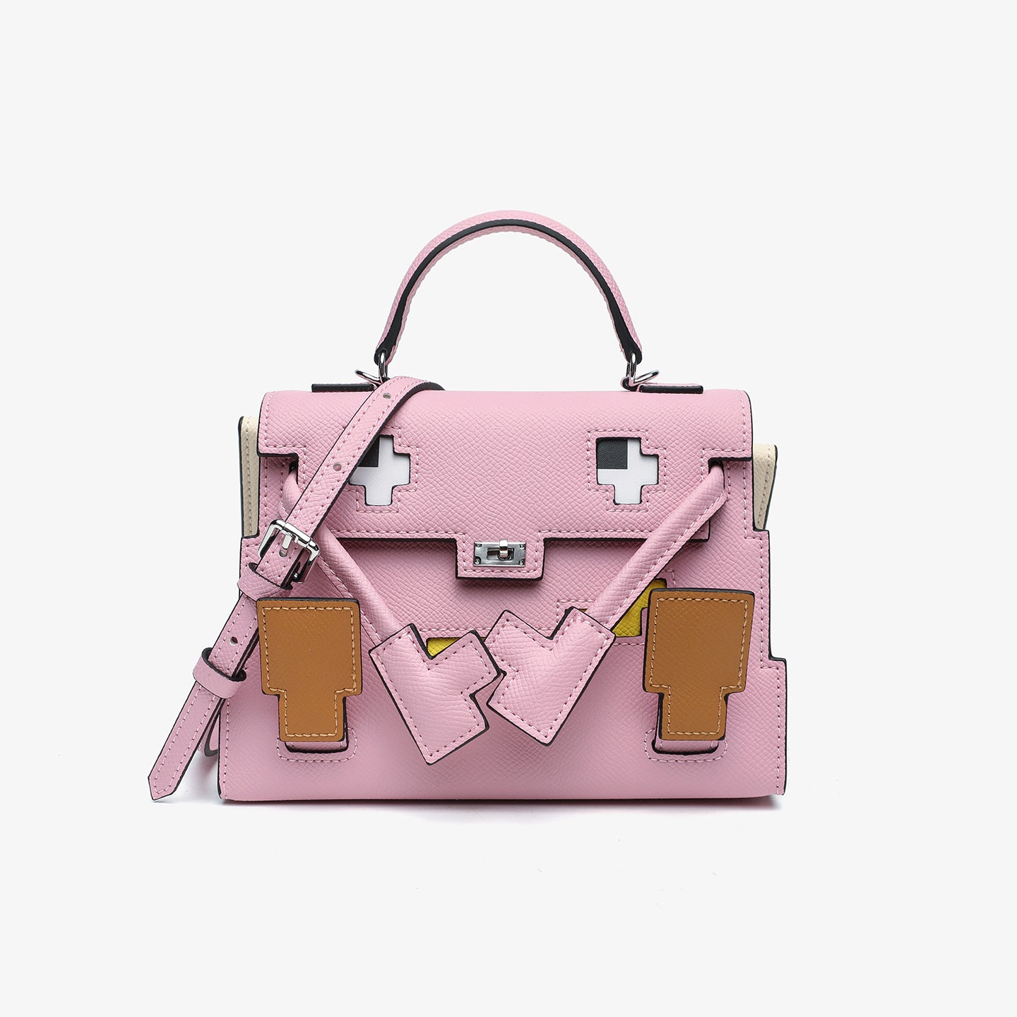 Women's Leather Mosaic Kelly Monster For Handbags