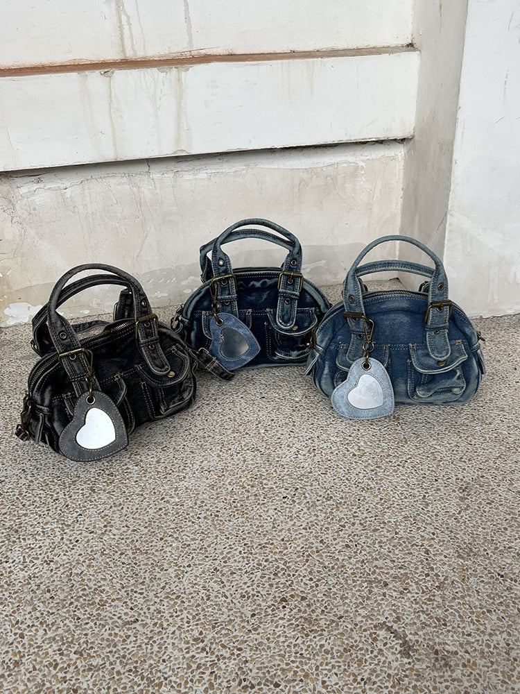 Women's Washed Denim Punk Retro Jeans Women's Handbag