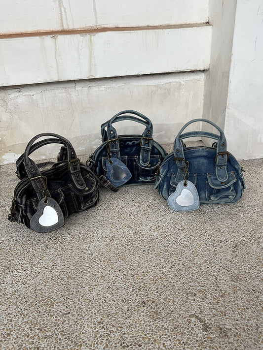 Women's Washed Denim Punk Retro Jeans Women's Handbag