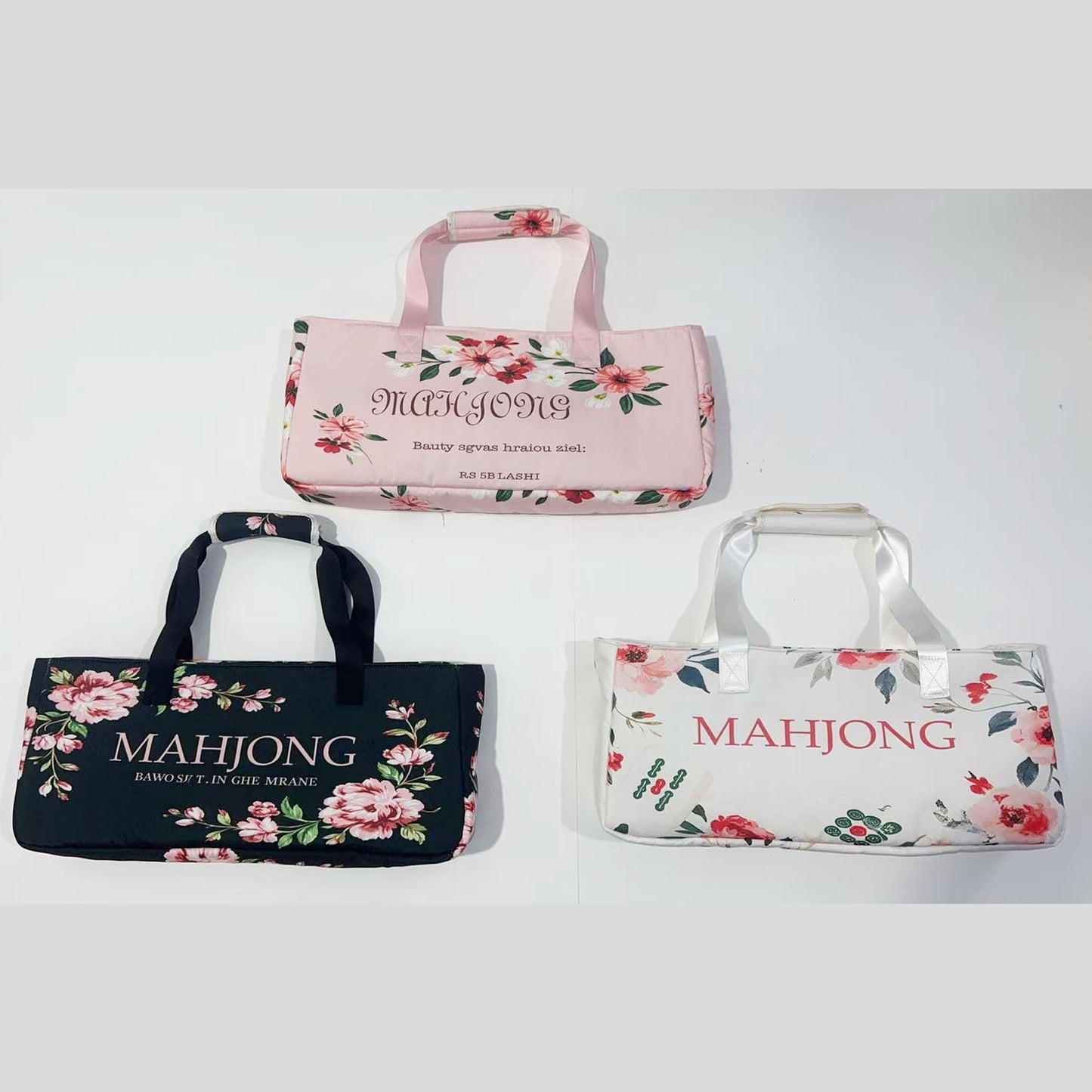Mahjong Set Large Capacity Single Portable Storage Makeup Bag
