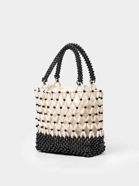 Women's Decoration Hand-woven Seaside Vacation Beaded Contrast Color Bags