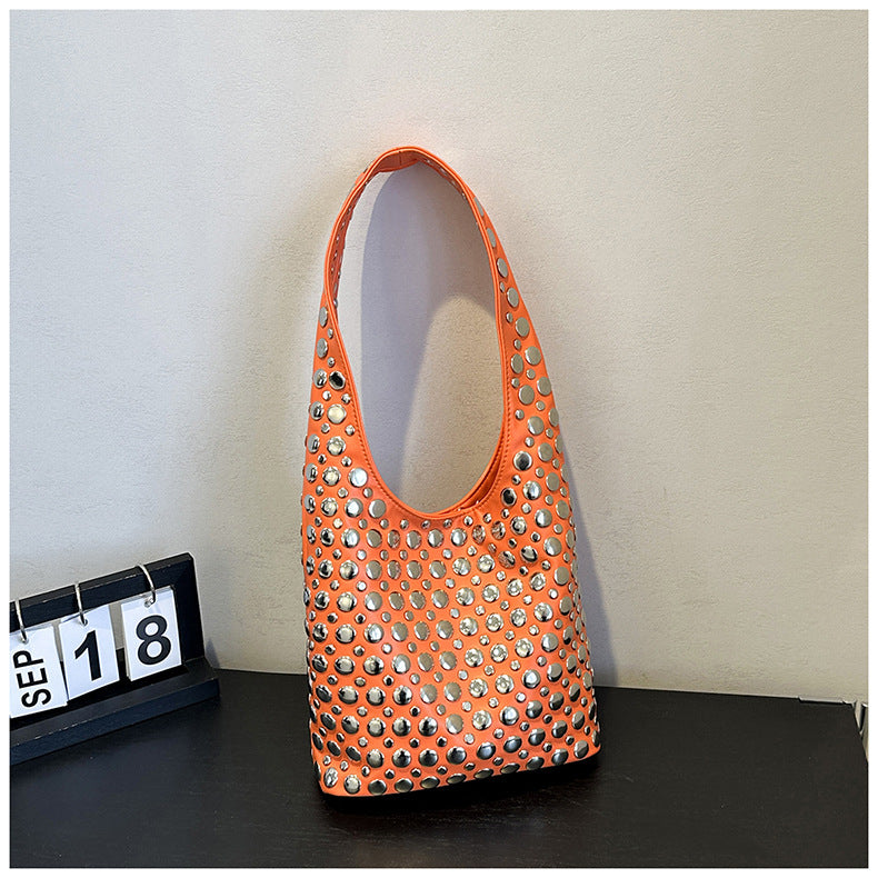 Women's Popular Korean Style Fashion Rivet Personality Bags
