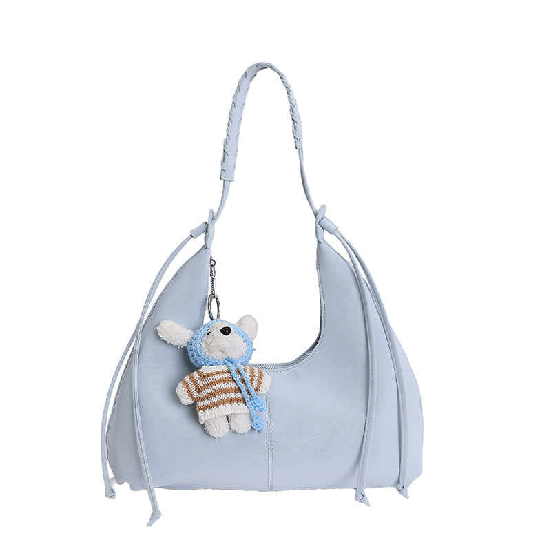 Women's Korean Style Fashion Large Capacity Summer Simple Underarm Bags