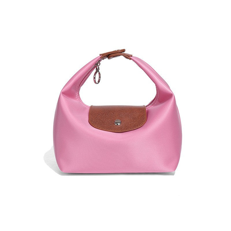 Women's Polyester Waterproof Lunch Box Fashion Portable Versatile Underarm Bag