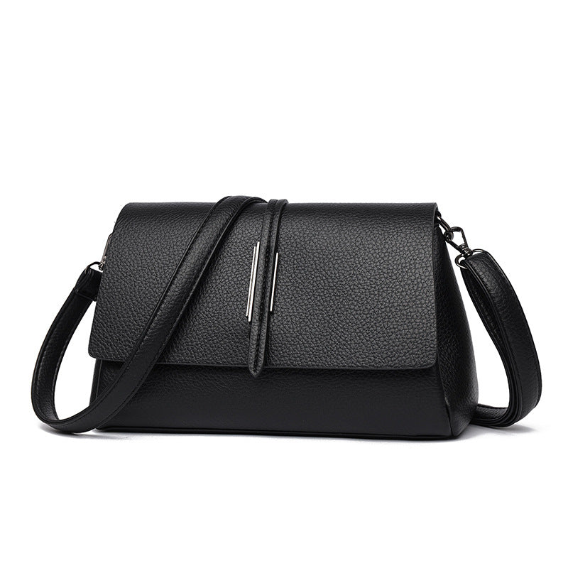 Women's Capacity Soft Leather Versatile Mom Solid Women's Handbag