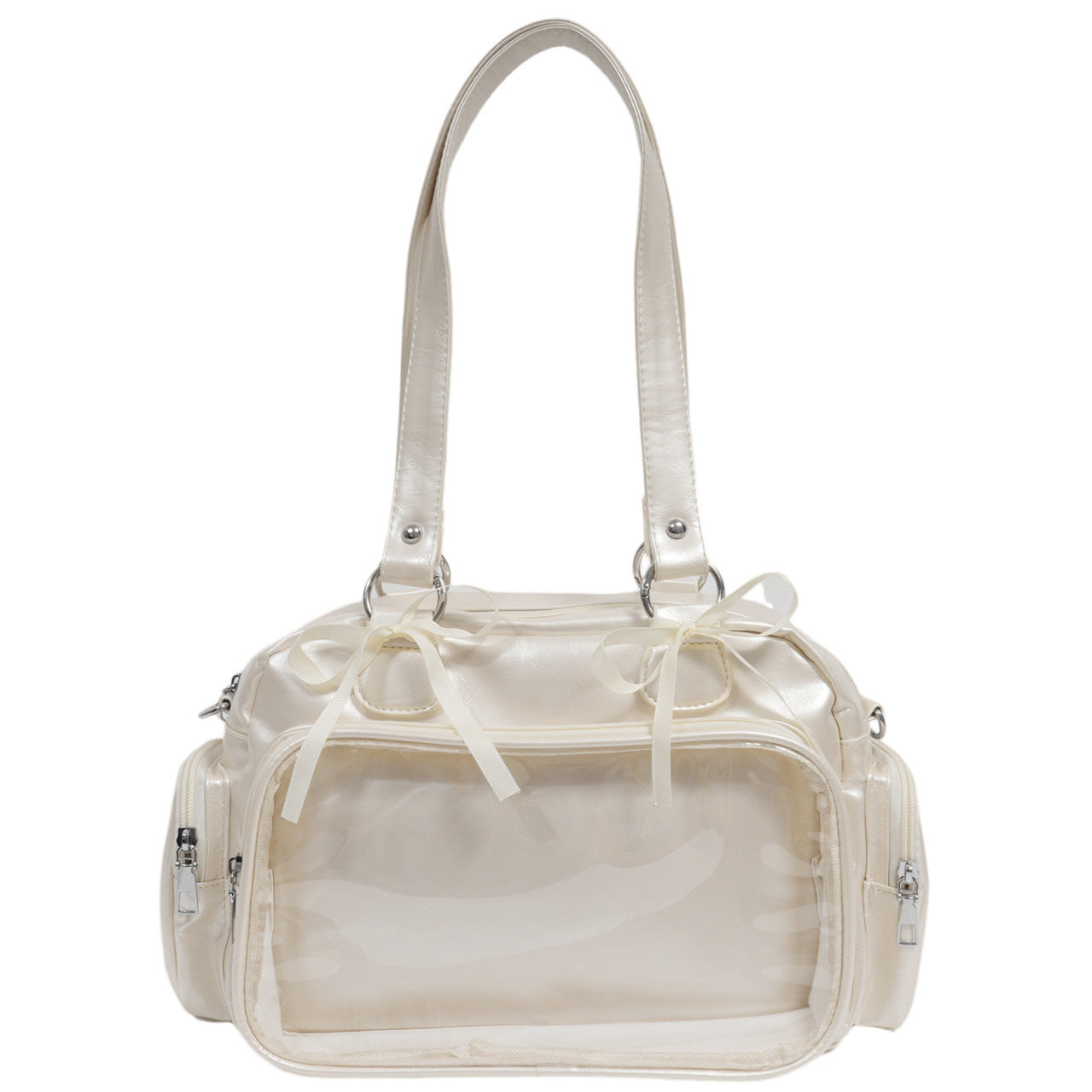 Large Capacity Transparent Bar Secondary Element Shoulder Bags
