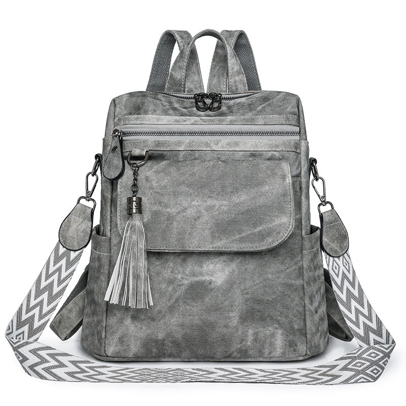 Women's Spring Fashion Retro Large Capacity Women's Backpack