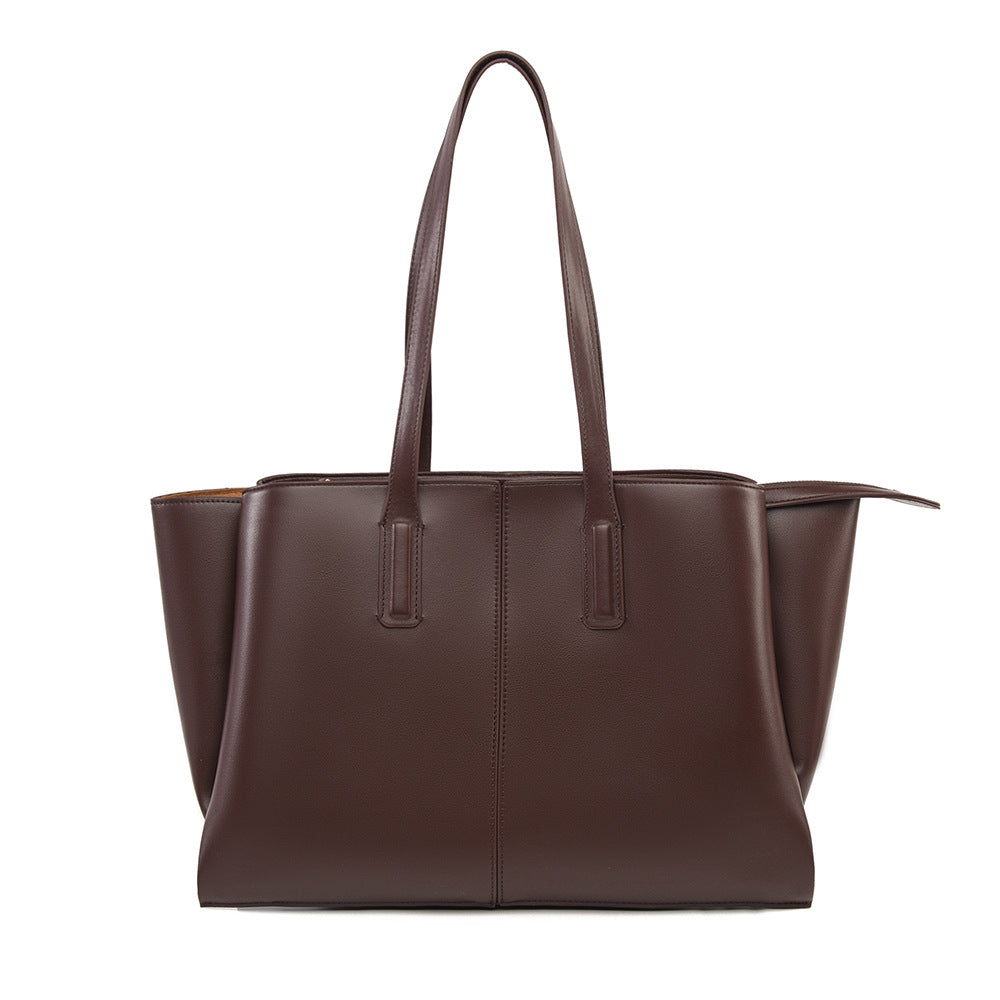 Women's Simple Fashionable Elegant Commute Large Capacity Tote Bag