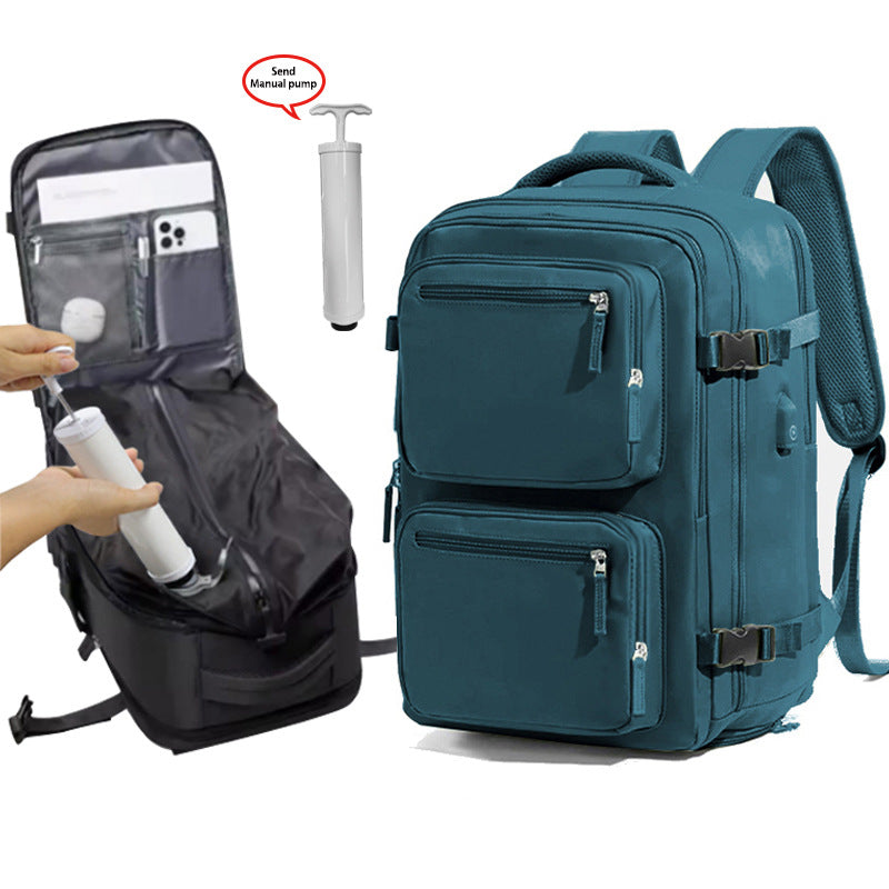 Large Capacity With Vacuum Storage Layer Commuter Leisure Backpack