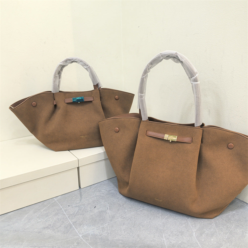 Women's Wings Style York Genuine Leather Large Capacity Tote Bag