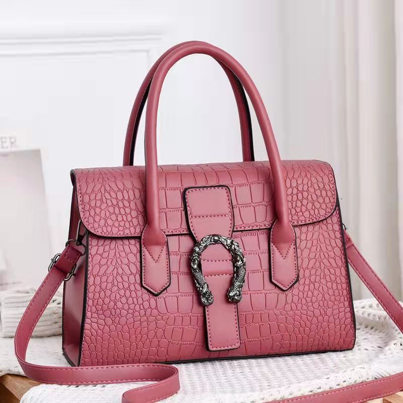 Stone Pattern Design Versatile Elegant Large Women's Shoulder Bag