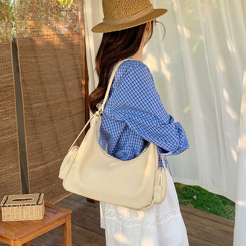 Women's Korean Style Niche Fashion Haulage Motor Underarm Bag