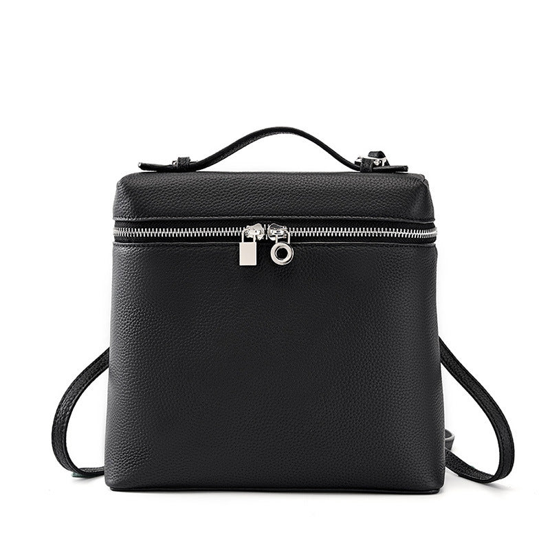 Women's First Layer Cowhide Fashion Genuine Leather Large Women's Backpack
