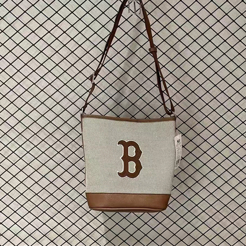 Women's Canvas Classic Retro Large Capacity Fashion Bucket Bag