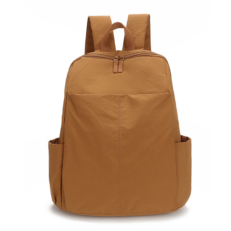 Women's & Men's Solid Color Large Capacity Spring Lightweight Leisure Backpack