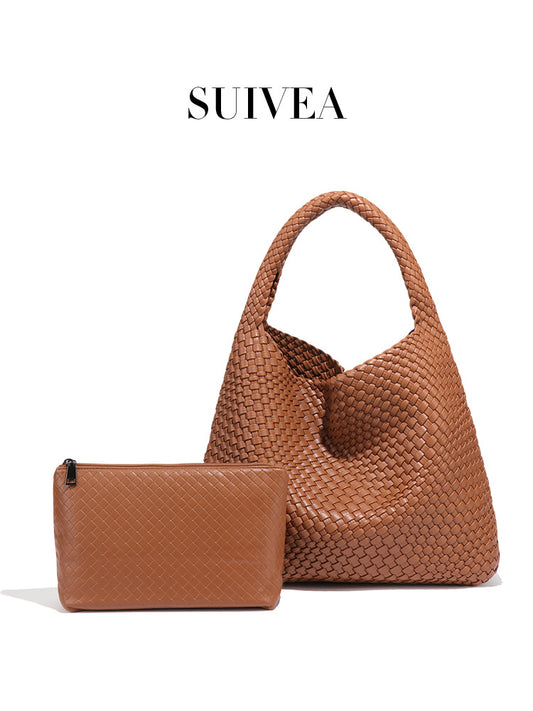 Women's Style Large Capacity Handmade Woven Trendy Vintage Women's Handbag