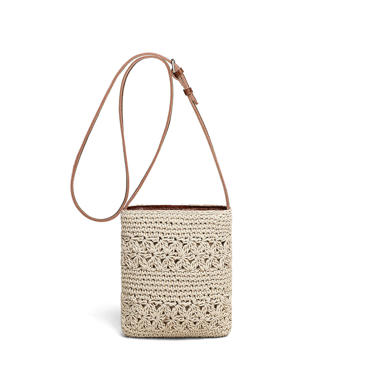 Women's Woven Summer Mobile Cotton Beach Phone Bags