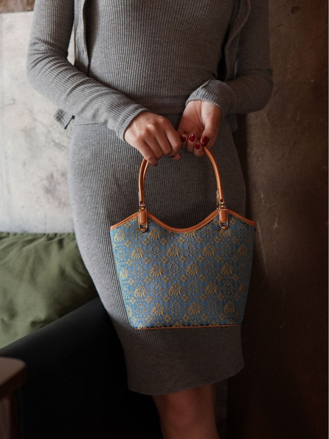 Women's Origin Straight Hair Jin Portable Commuter Vegetable Women's Handbag