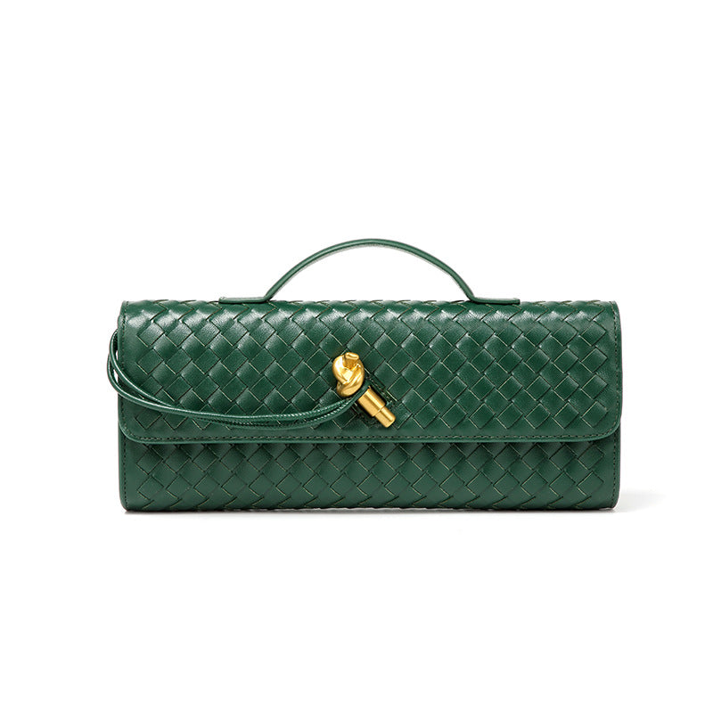 Woven Baguette Niche Advanced Horizontal Hand Holding Women's Shoulder Bag