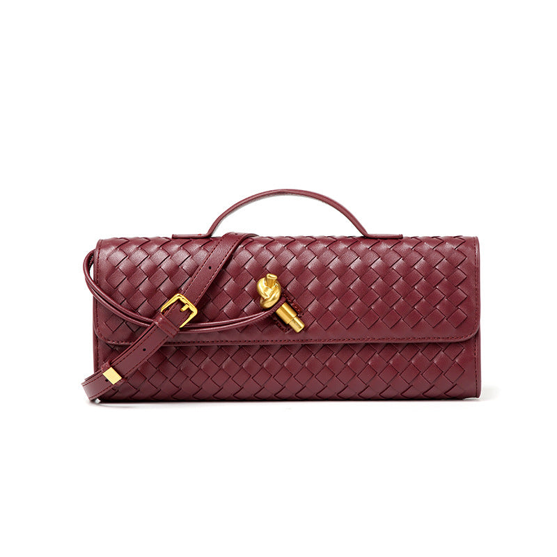 Woven Baguette Niche Advanced Horizontal Hand Holding Women's Shoulder Bag
