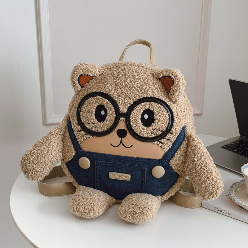 Source Plush Cute Cartoon Fashion Large Women's Backpack