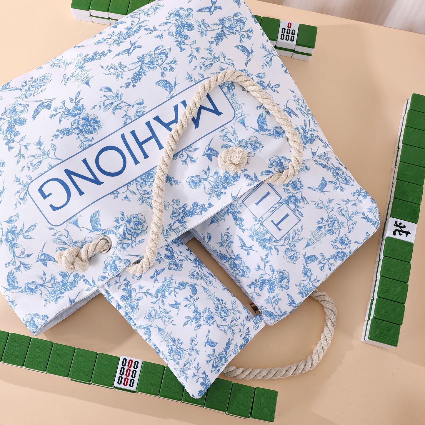 Elegant Mahjong Storage Cosmetics Multifunctional Toiletry Bags
