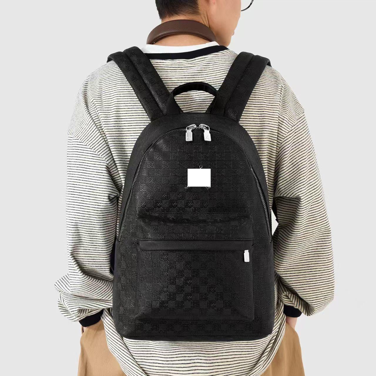 Fashion Chessboard Plaid Junior High Medium Leisure Backpack