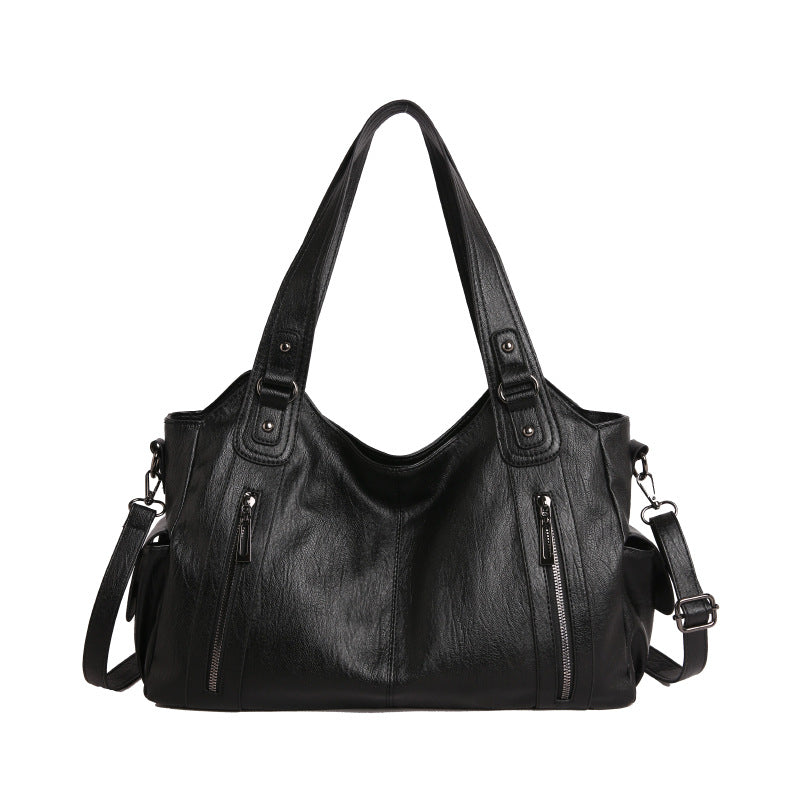 Women's Fashion Rivet High-grade Large Capacity Portable Underarm Tote Bag